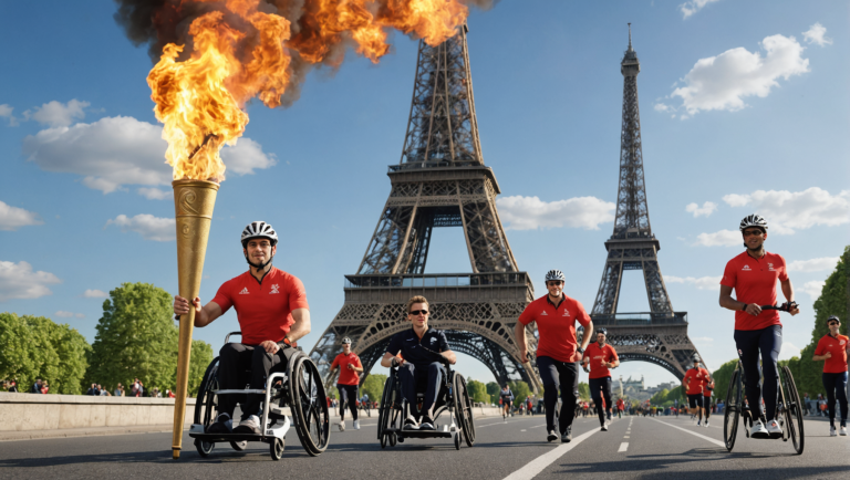 Parcours Lumineux : Le Relais de la Flamme des Jeux Paralympiques à Paris